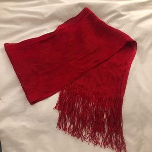 Express Red Sparkly Scarf